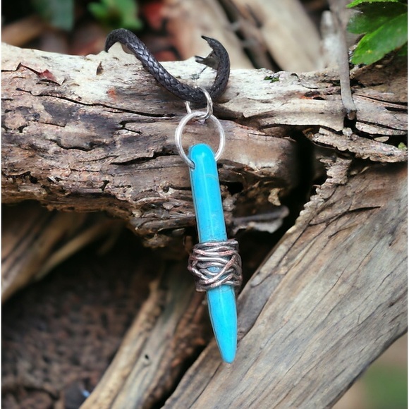 5 For $25💫Turquoise Spike Pendant Necklace - Picture 3 of 6